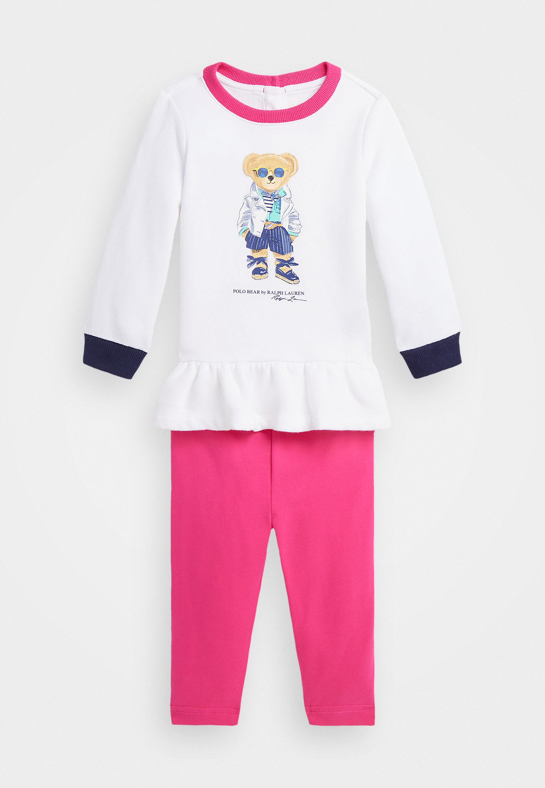 Polo Ralph Lauren BABY BEAR SET Sweatshirt bright pink/white