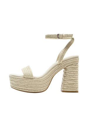 PULL&BEAR, HEELED - SANDALS - Sandales à talons hauts - beige
