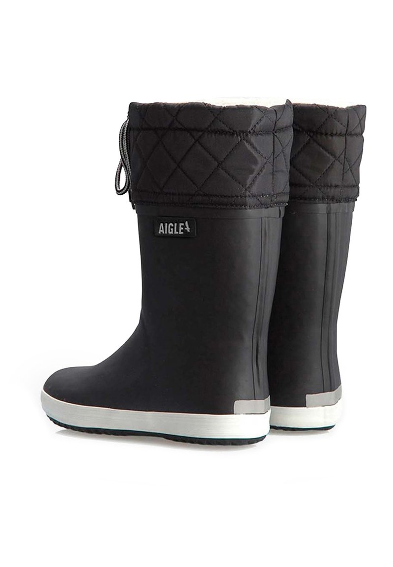 Aigle GIBOULEE Gummistiefel noir/blanc/schwarz Zalando