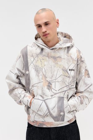 REAL TREE HOODIE - Športni pulover - white barko