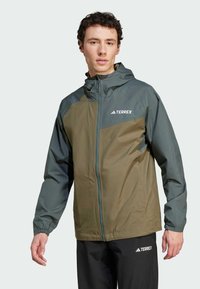 Adidas Terrex MULTI TWO-LAYER RAIN.RDY - Regenjas - olive strata   legend ivy