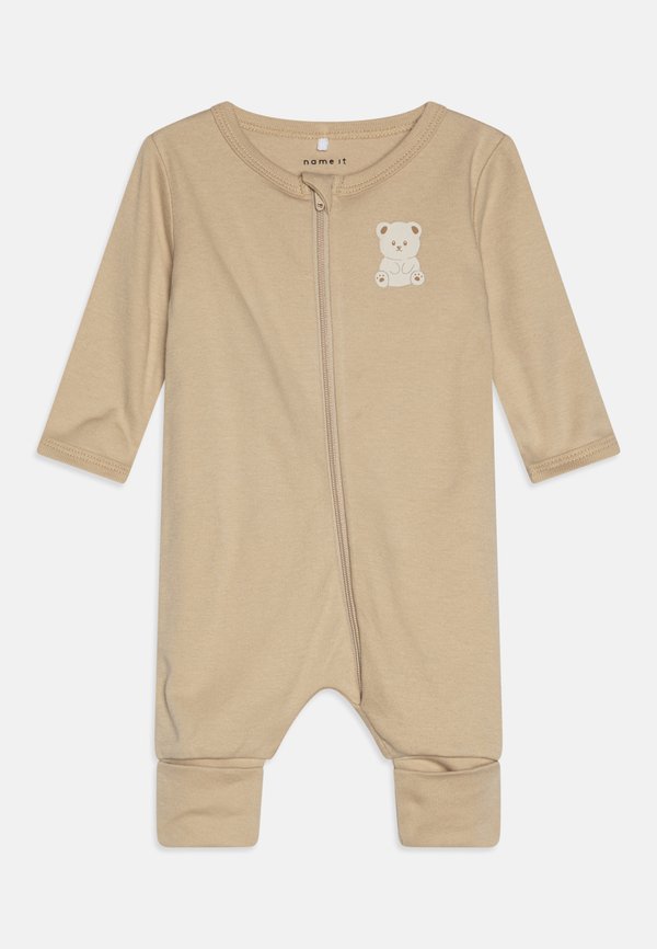 NBNNIGHTSUIT ZIP JET BEAR UNISEX 2 PACK - Sleep suit - jet stream4