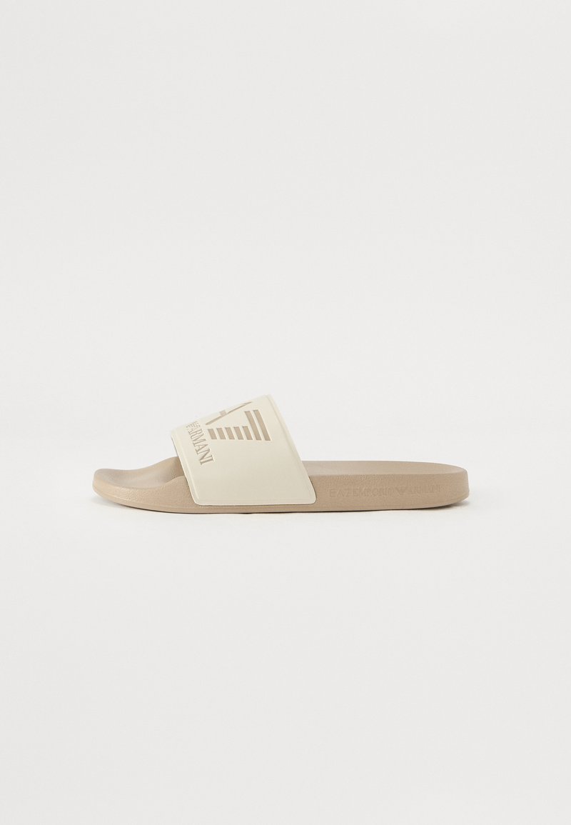 EA7 Emporio Armani UNISEX - Sandales de bain - cobblestone/silver birch