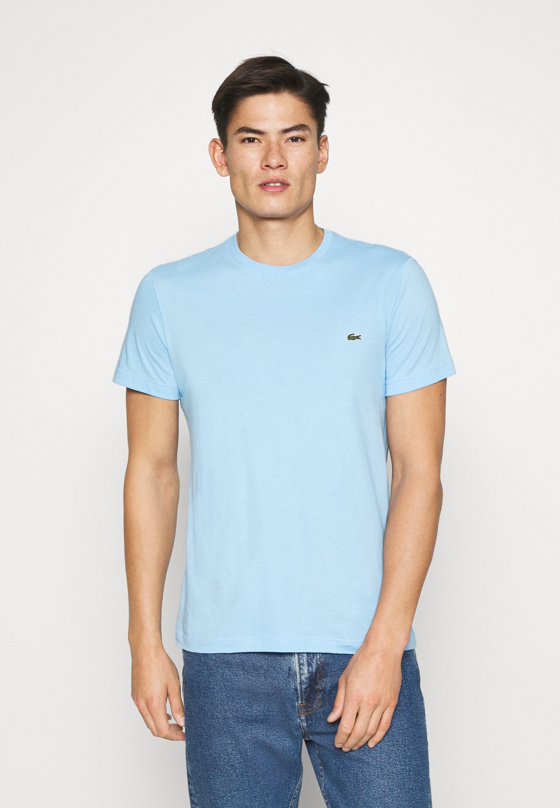 t shirt lacoste bleu