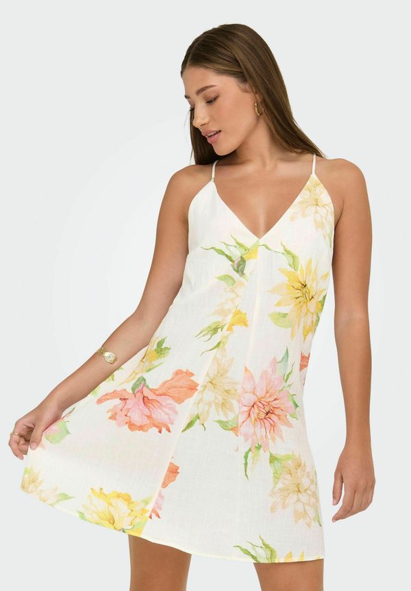 ONLOFELIA KURZES - Freizeitkleid - cloud dancer