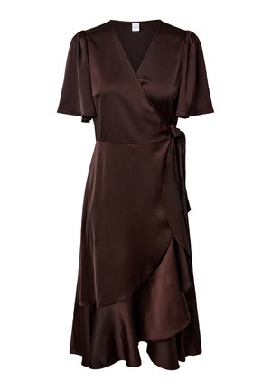YAS, YASTHEA WRAP - Cocktailkjole / festkjole - coffee bean
