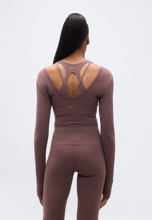 Nike ZENVY - Long sleeved top - tattoo/white — foto 3
