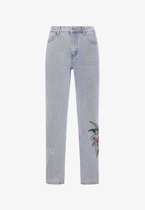 Ed Hardy, TRUE-TILL-DEATH DIAMANTE - Vaqueros boyfriend - bleach