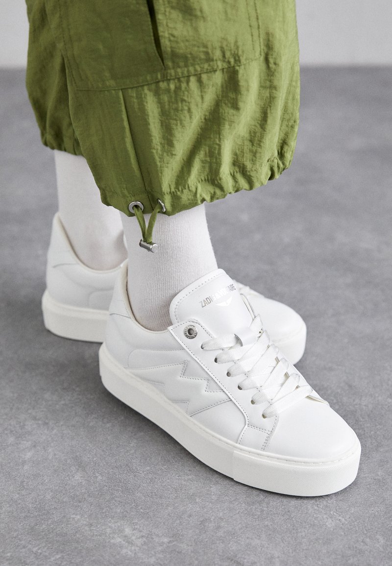 Zadig & Voltaire LA FLASH CHUNKY SMOOTH - Sportcipő - blanc