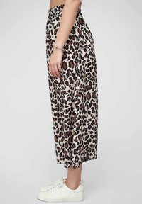 Cloud 5ive FORM WITH AOP - A-vonalú szoknya - beige black