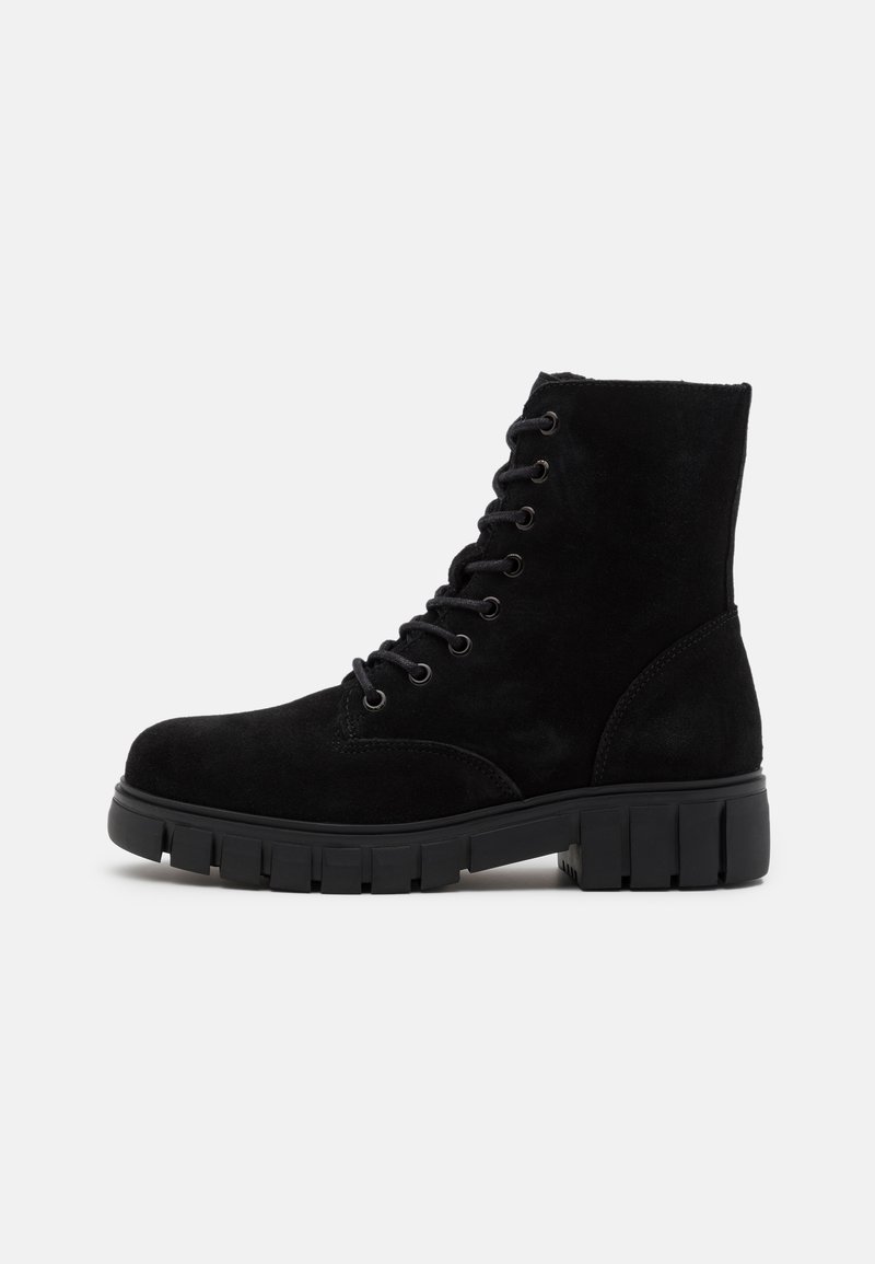 Vero Moda Enkellaarsjes met plateauzool zwart