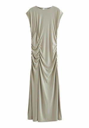 RUCHED CAP SLEEVE  - Rochie maxi - natural stone