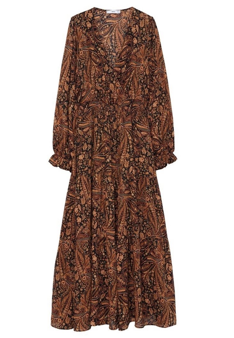 mango brown floral dress Mango Brown Floral Maxi Dress Size 4 - $40 (68% Off Retail) New With Tags