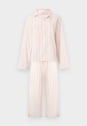STRIPED - Pizsama szett - lemon/rose