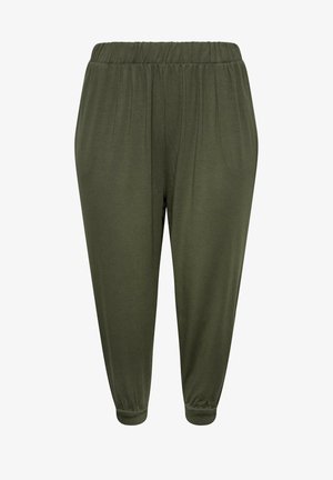 Yours Clothing, CROPPED - Pantaloni sportivi - green
