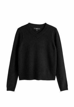 Next, SUPERSOFT V-NECK LONG SLEEVE JUMPER - Trui - black
