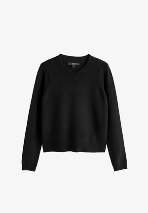 Next, SUPERSOFT V-NECK LONG SLEEVE JUMPER - Trui - black