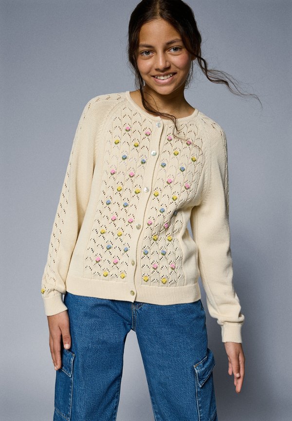 CANEA CARDIGAN - Strickjacke - macadamia