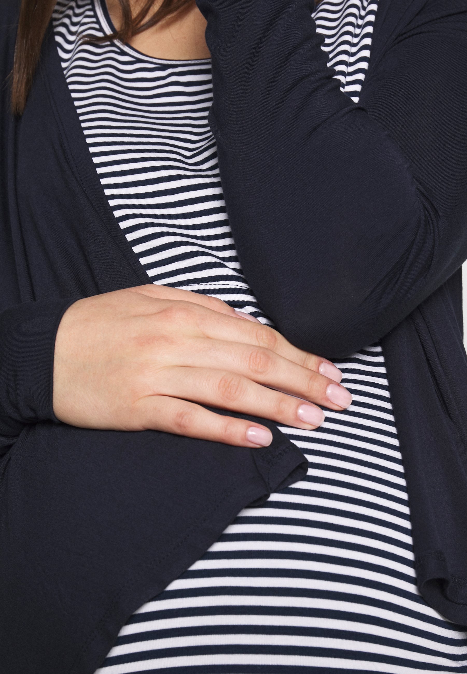 maternity waterfall cardigan
