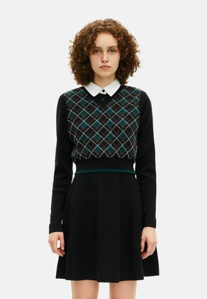 Vestido de dia - black dark green