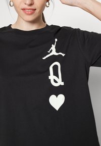 Jordan TEE - T-shirt estampada - black/white