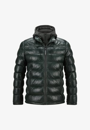 Milestone MSCALLISTO - Lederjacke - dunkelgrün