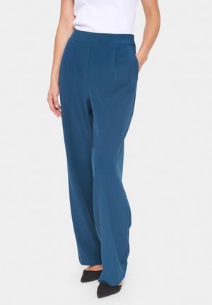 CELEST WIDE LEG - Stoffhose - titan