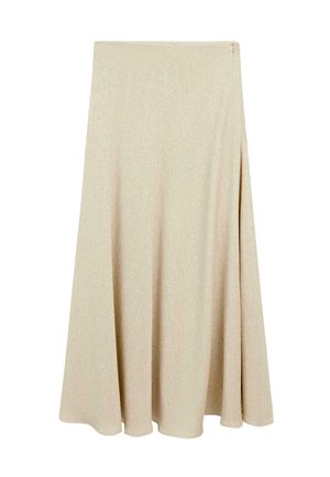 LONG HERRINGBONE - Jupe trapèze - beige