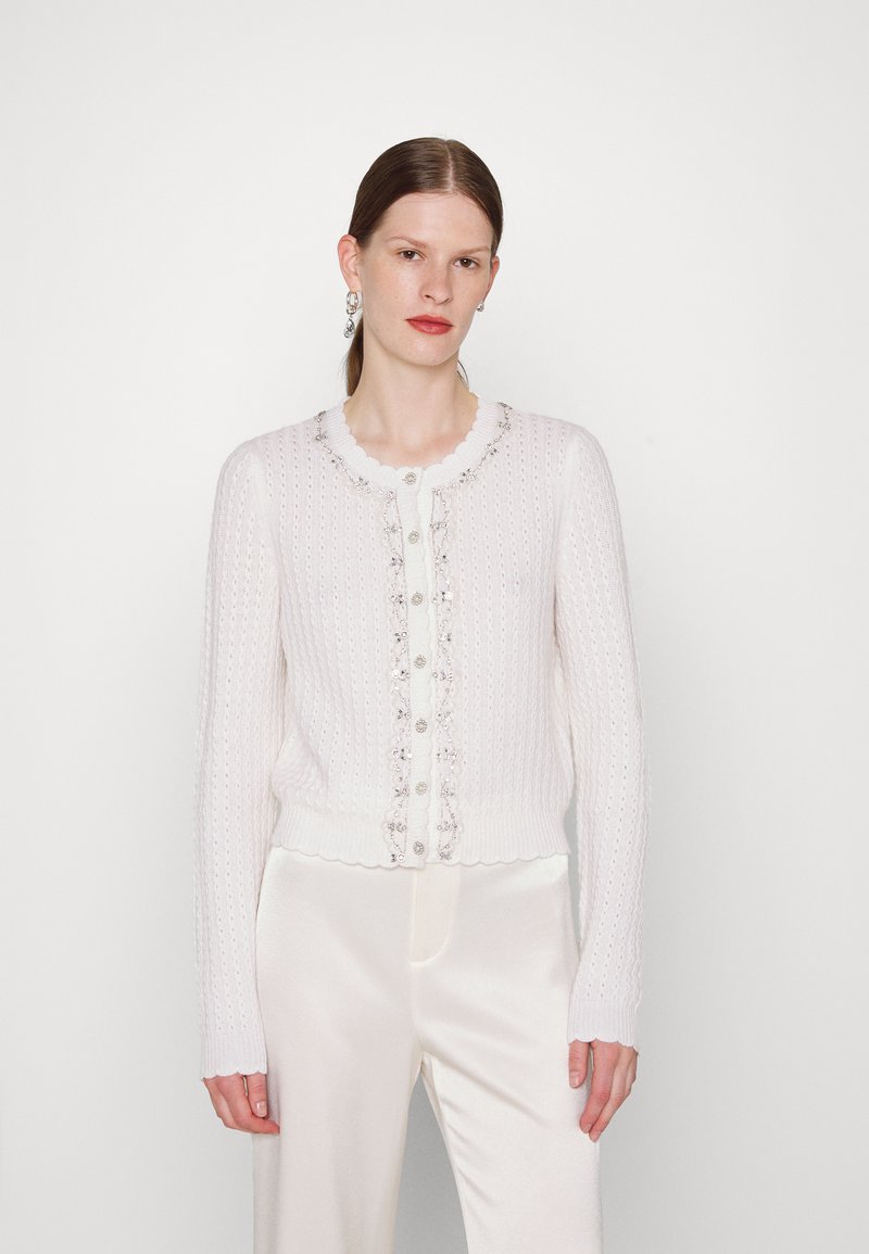 Needle & Thread CRYSTAL BORDER SHORT CARDIGAN Cardigan cream/off