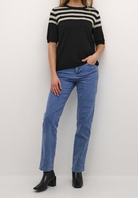 Kaffe Camiseta estampada - black