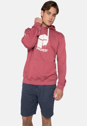 Protest Hoodie - red sangria