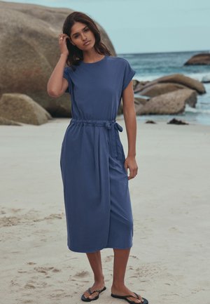 Next REGULAR FIT - SARONG TIE - Trikotaažkleit - washed blue