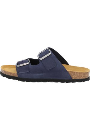 KORFU PREMIUM  - Pantolette flach - blau