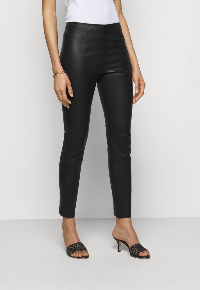 CLASSIC TROUSERS - Lederhose - black