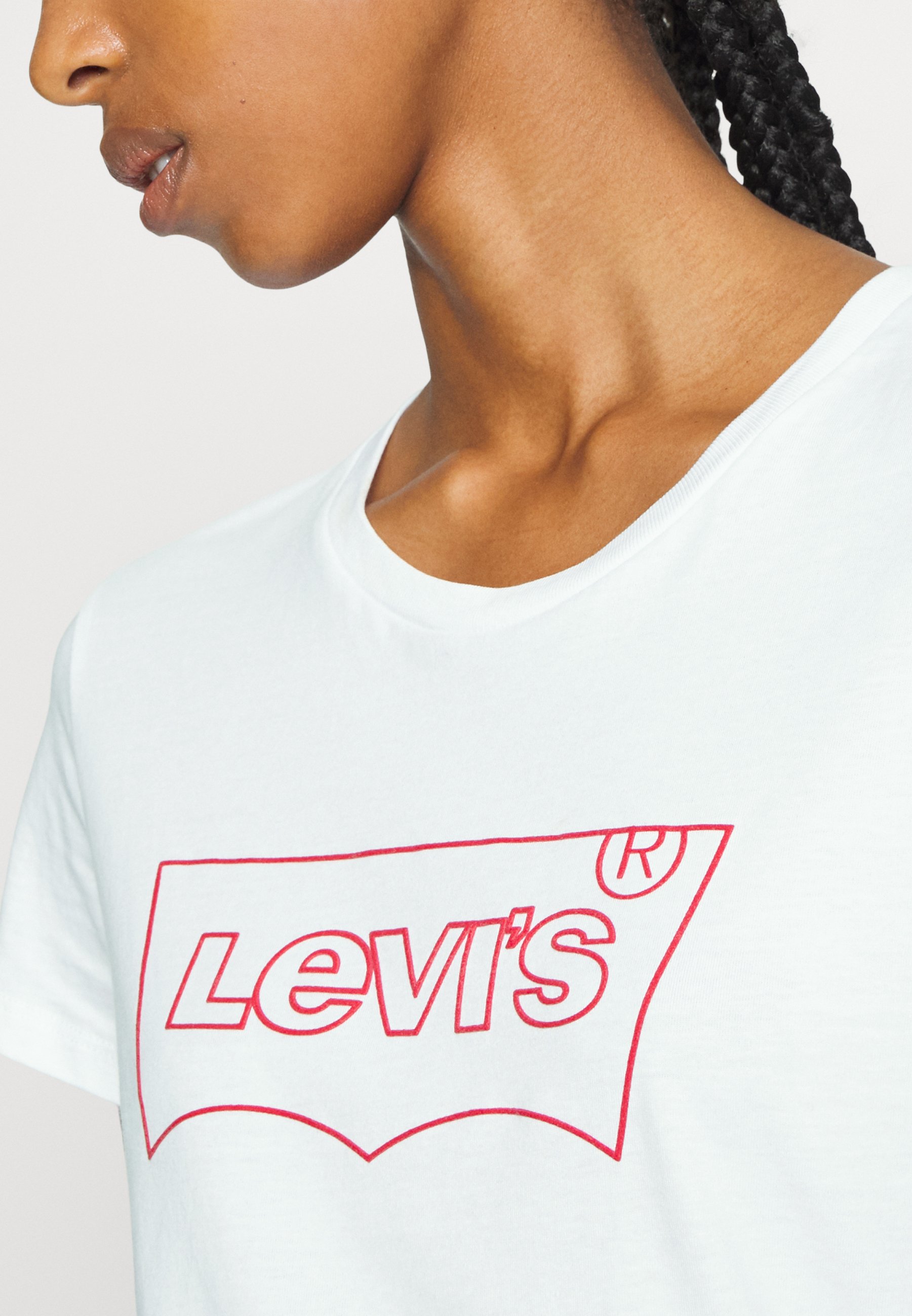 PERFECT TEE - Print T-shirt - red/white 