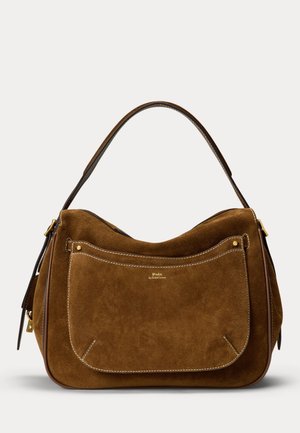 Polo Ralph Lauren, POLO ID SUEDE SATCHEL - Kabelka - cinnamon/cuoio
