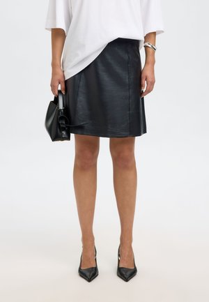 SLFNEW SKIRT - Skinnskjørt - black
