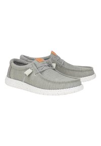 HEYDUDE Wally Elevated Basics - Slip-Ons - Náuticos - grey white