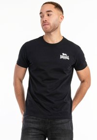 Lonsdale NORMALE PASSFORM WHITENESS - Trükipildiga T-särk - black white