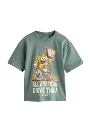 Next, SHORT SLEEVE GRAPHIC - T-shirts print - new teal blue