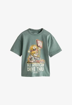 Next, SHORT SLEEVE GRAPHIC - Nyomott mintás póló - new teal blue