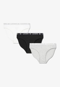 Lacoste 3 PACK - Briefs - argent chine heather