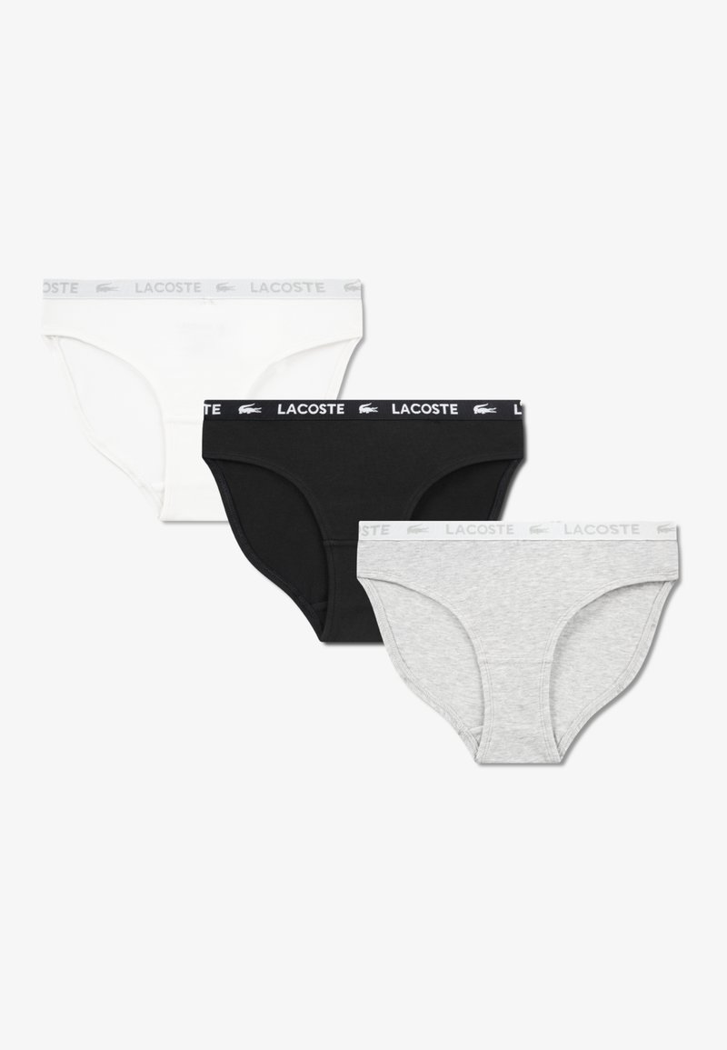 Lacoste 3 PACK - Briefs - argent chine heather