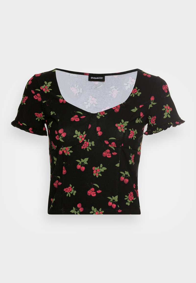 Even&Odd T-shirt print zwart