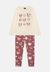 Friboo MICKEY MOUSE AND FRIENDS TRACKSUIT BOTTOMS PYJAMA SET 3 PACK - Nachtwäsche Set - off-white/pink/coral