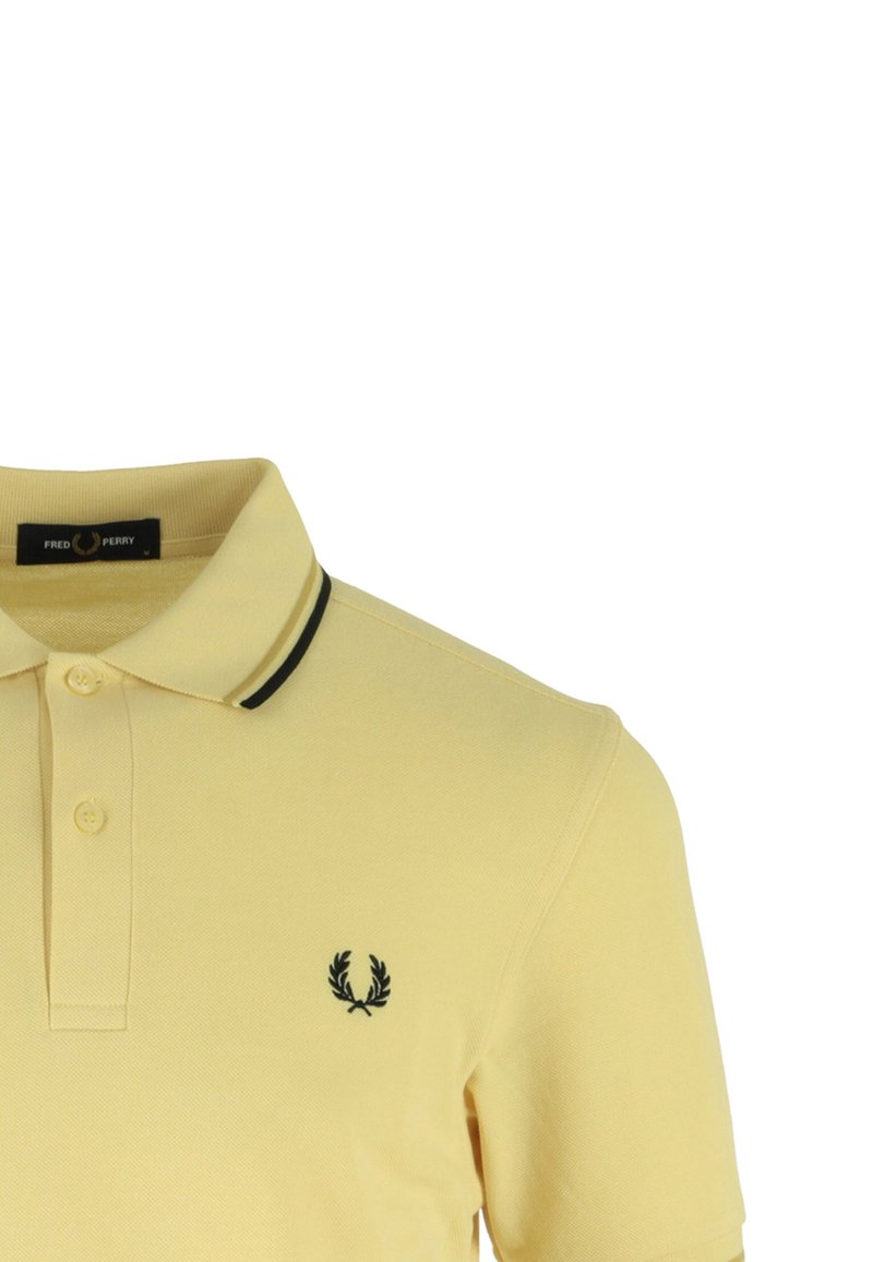 Fred Perry TWIN TIPPED Polo shirt champagne honey black/yellow