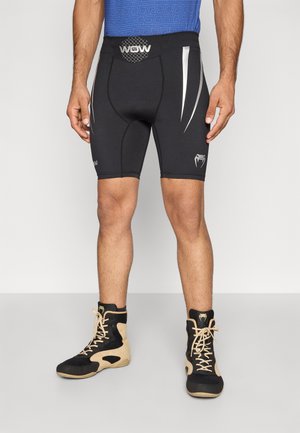 WOW FC VALE TUDO SHORTS - Legíny - black/silver-coloured grey
