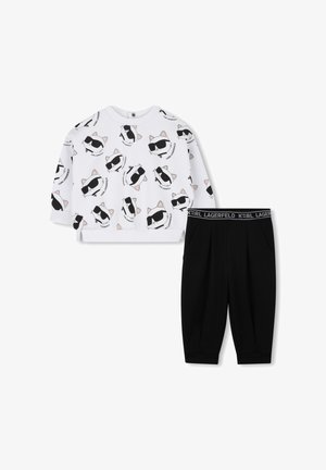 KARL LAGERFELD KIDS SET - Sweatshirt - white/black