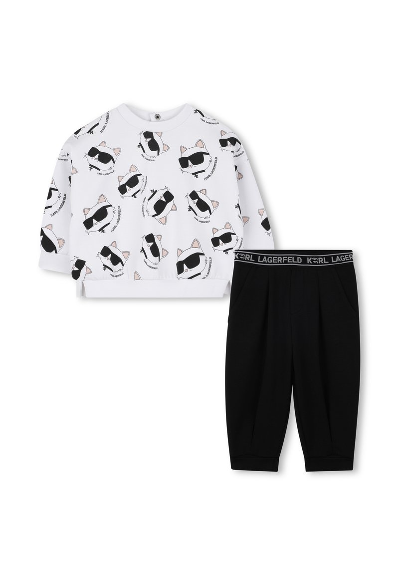 KARL LAGERFELD KIDS SET - Sweatshirt - white/black