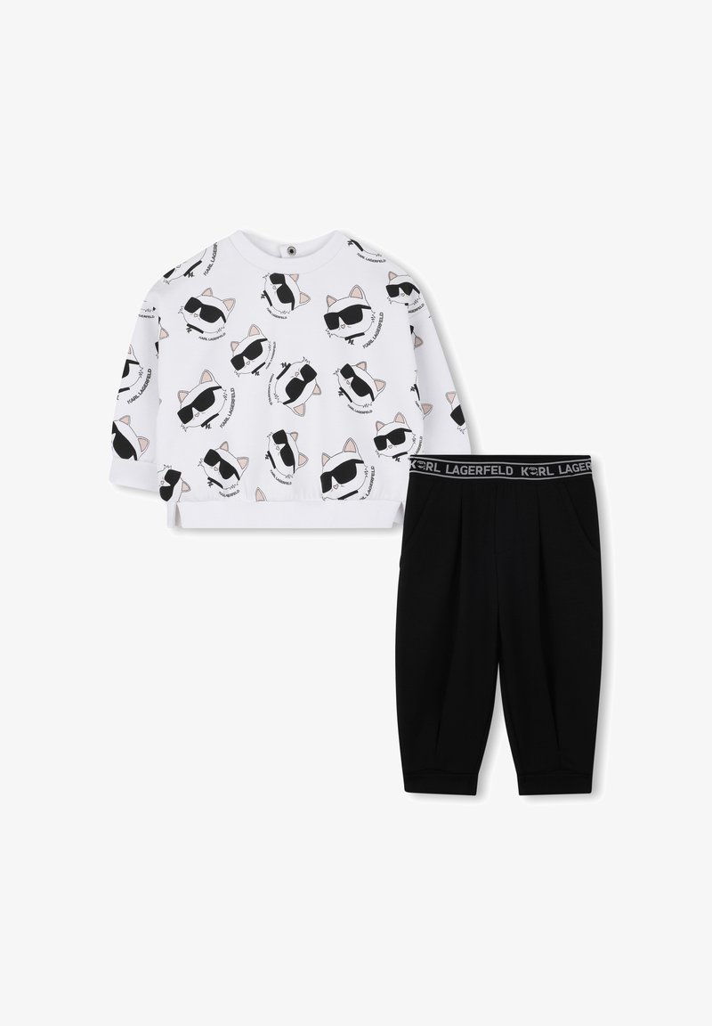 KARL LAGERFELD KIDS SET - Camisola - white/black